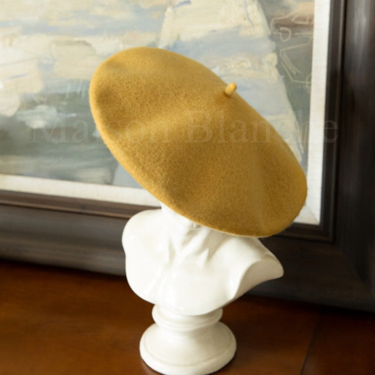 Multi-Color Woolen Beret for Autumn and Winter