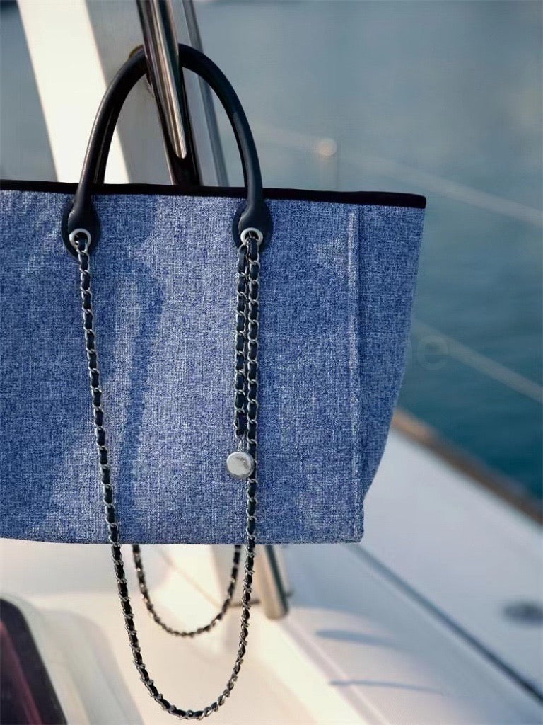 Fashion Woven Tweed Tote Bag