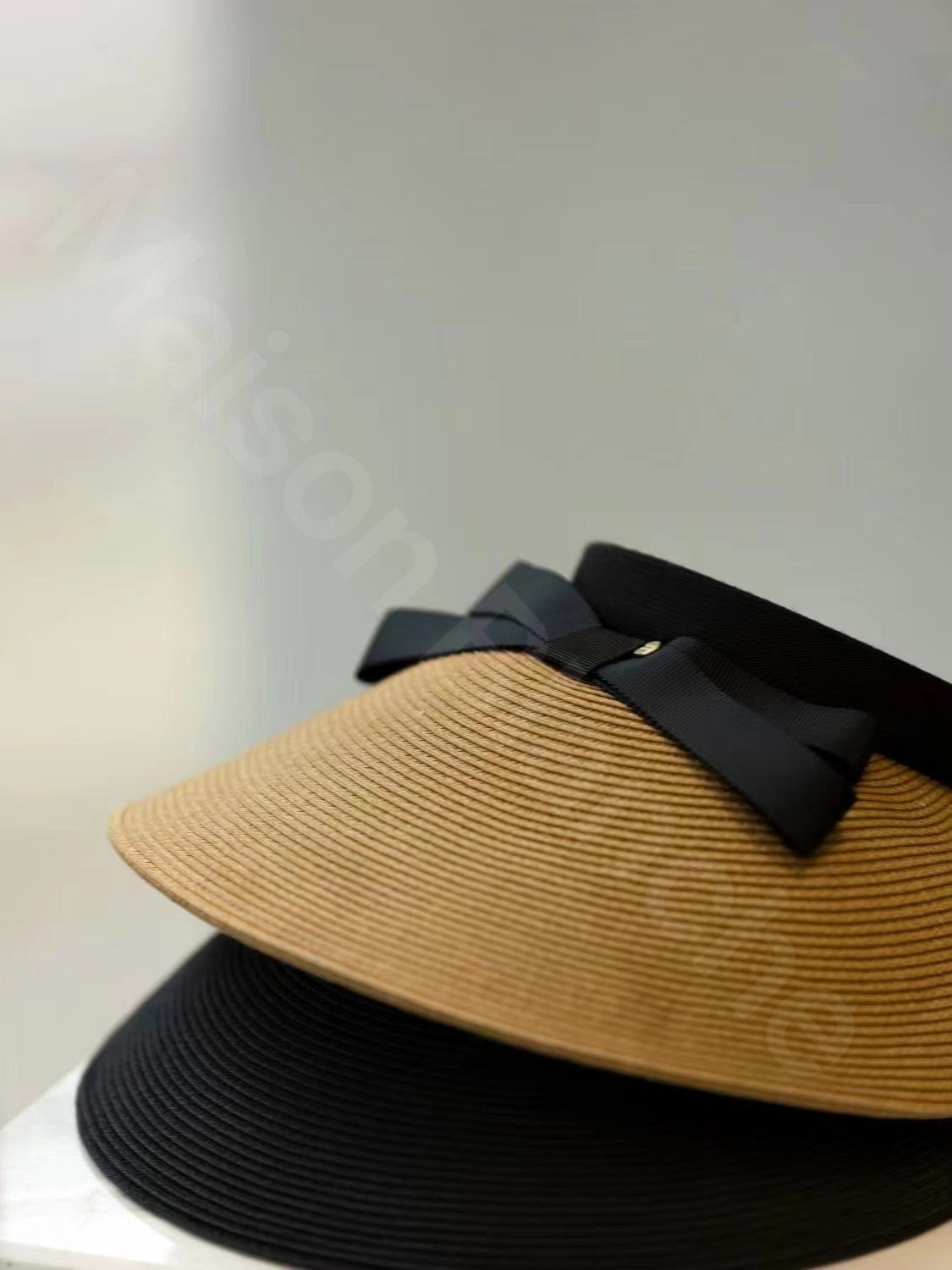 Bow Straw Sunshade Hat UV Protection