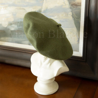 Multi-Color Woolen Beret for Autumn and Winter