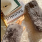 Chic and Cozy: Rabbit Fur Half-Finger Knit Gloves for Cold Weather